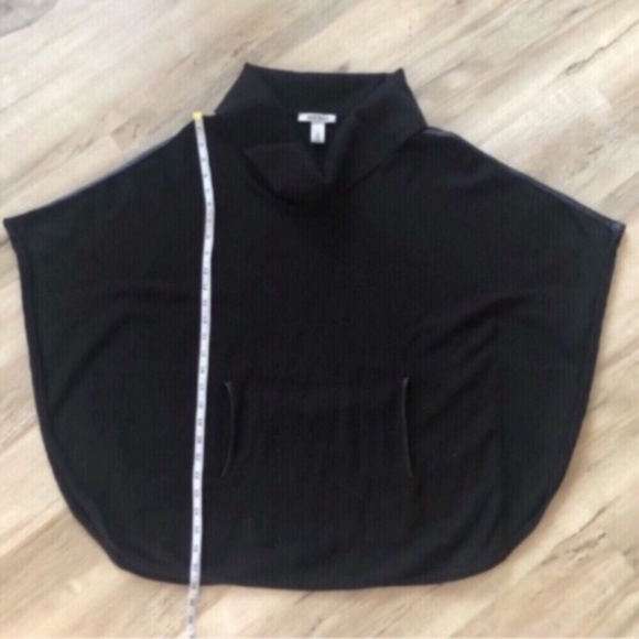 White House Black Market Black Poncho - Picture 2 of 11
